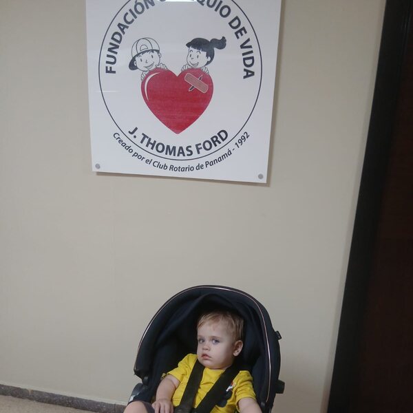 At the foundation entrance